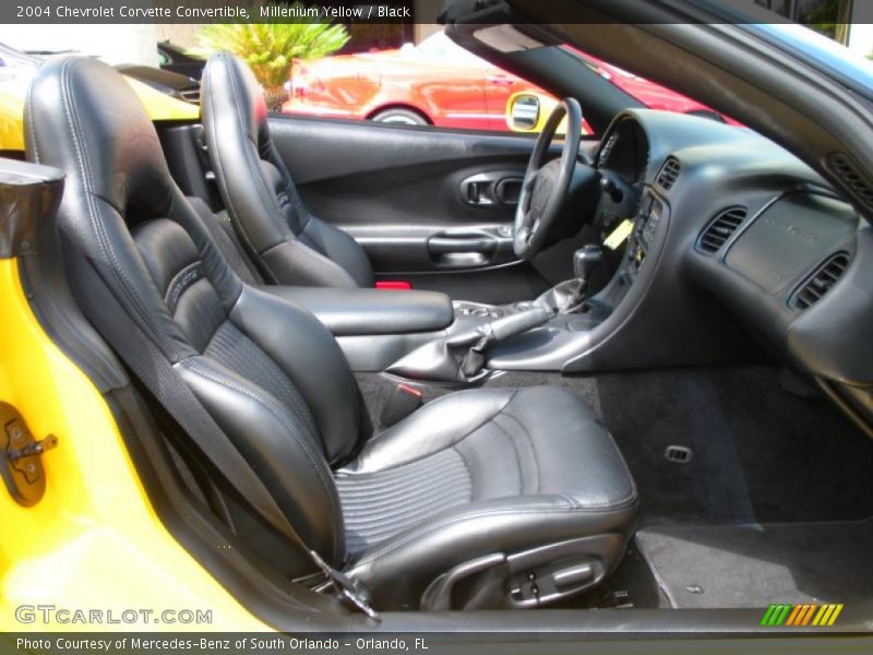 Millenium Yellow / Black 2004 Chevrolet Corvette Convertible