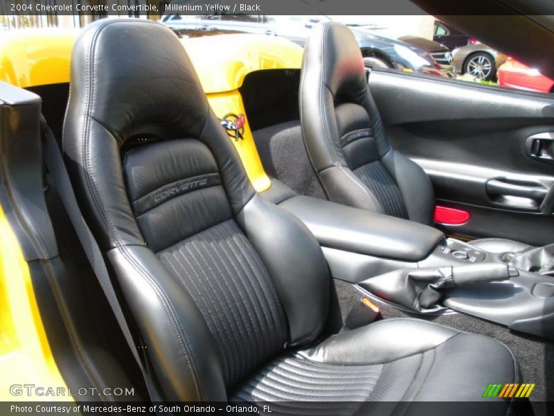 Millenium Yellow / Black 2004 Chevrolet Corvette Convertible
