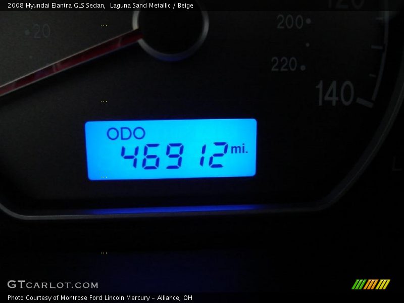 Laguna Sand Metallic / Beige 2008 Hyundai Elantra GLS Sedan
