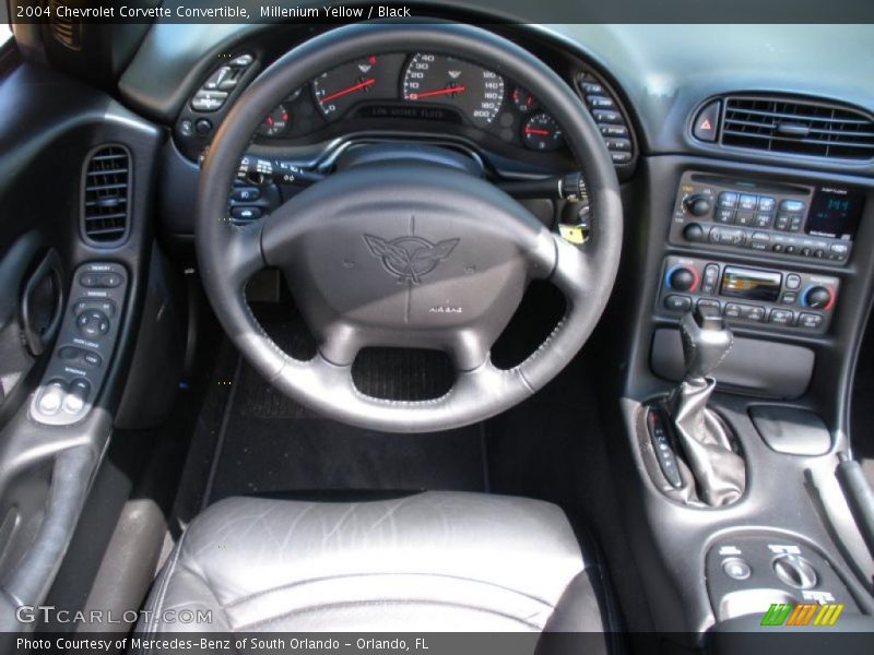 Millenium Yellow / Black 2004 Chevrolet Corvette Convertible