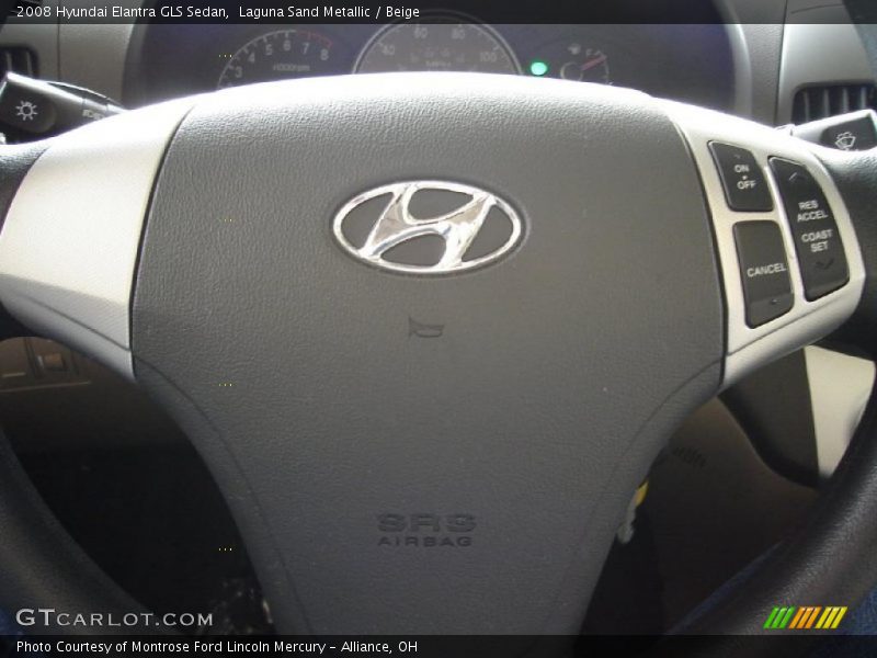 Laguna Sand Metallic / Beige 2008 Hyundai Elantra GLS Sedan