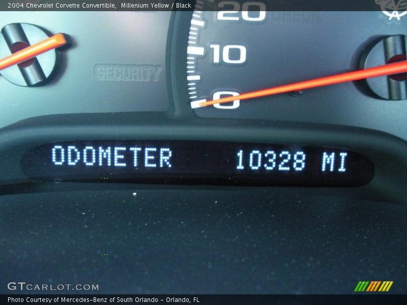 Millenium Yellow / Black 2004 Chevrolet Corvette Convertible