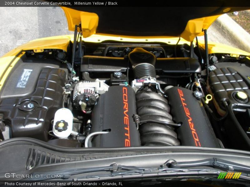 Millenium Yellow / Black 2004 Chevrolet Corvette Convertible