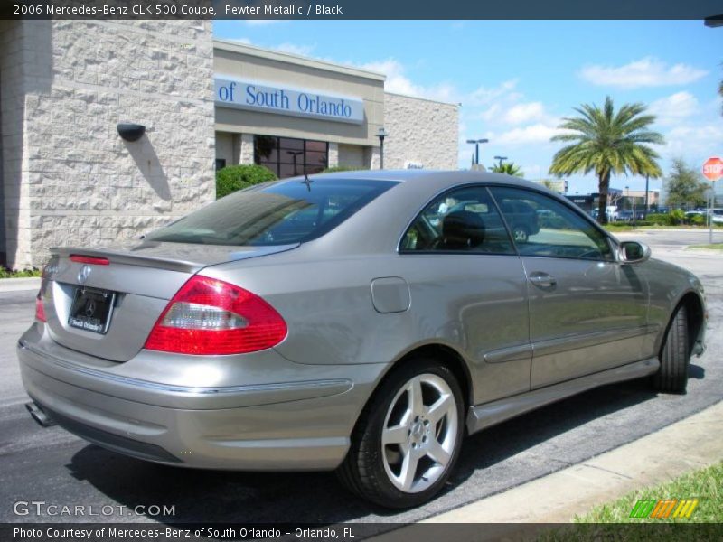 Pewter Metallic / Black 2006 Mercedes-Benz CLK 500 Coupe