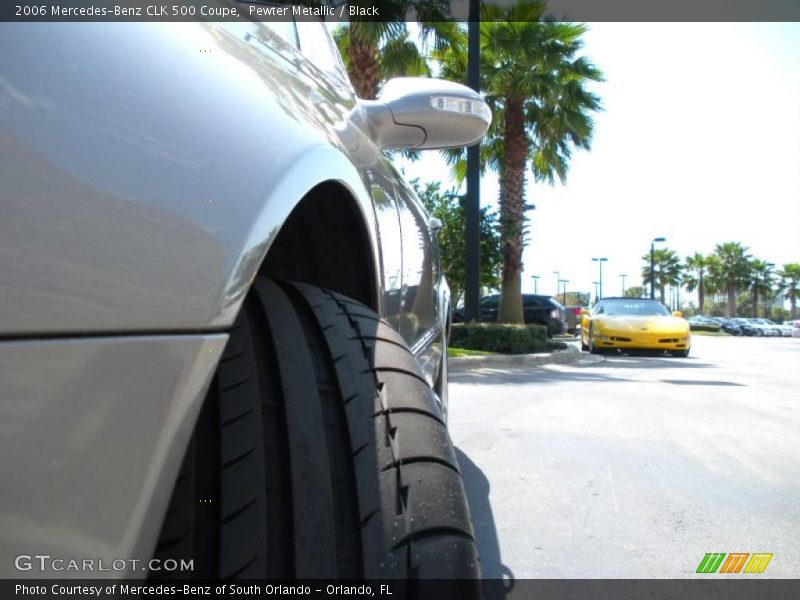 Pewter Metallic / Black 2006 Mercedes-Benz CLK 500 Coupe