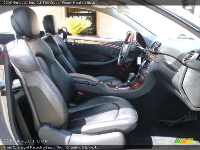 Pewter Metallic / Black 2006 Mercedes-Benz CLK 500 Coupe