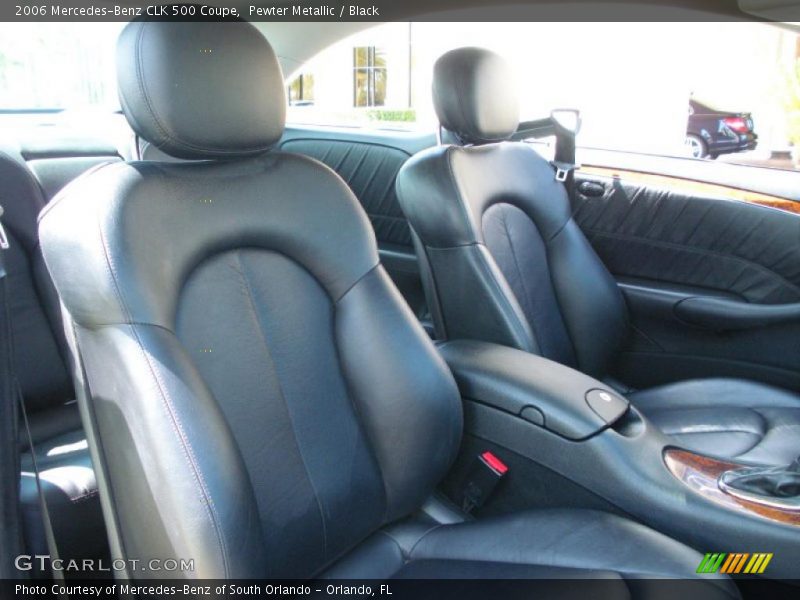 Pewter Metallic / Black 2006 Mercedes-Benz CLK 500 Coupe