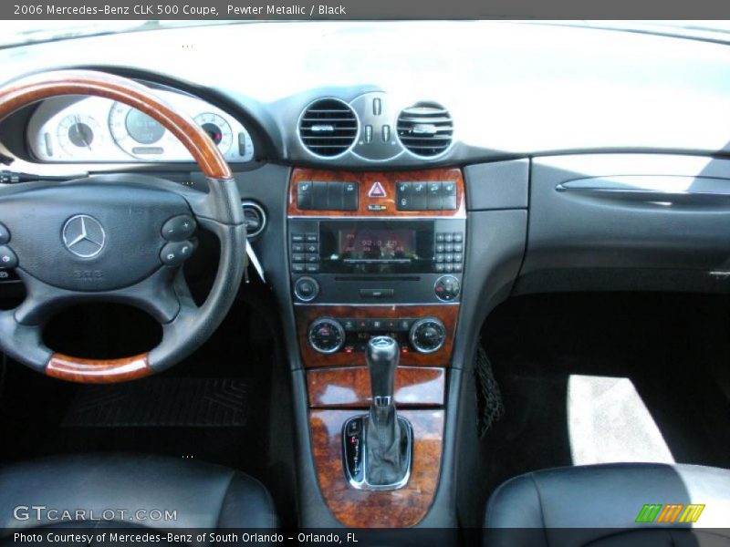 Pewter Metallic / Black 2006 Mercedes-Benz CLK 500 Coupe