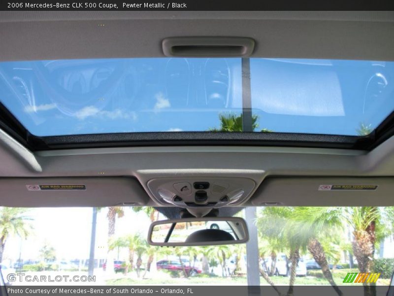 Pewter Metallic / Black 2006 Mercedes-Benz CLK 500 Coupe