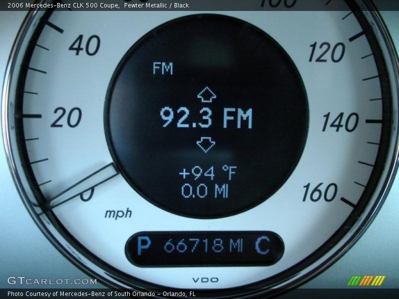 Pewter Metallic / Black 2006 Mercedes-Benz CLK 500 Coupe
