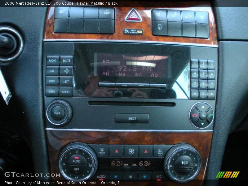Pewter Metallic / Black 2006 Mercedes-Benz CLK 500 Coupe