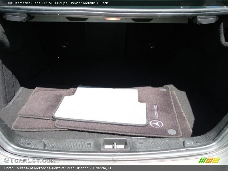 Pewter Metallic / Black 2006 Mercedes-Benz CLK 500 Coupe