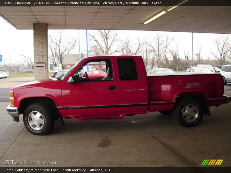 Victory Red / Medium Dark Pewter 1997 Chevrolet C/K K1500 Silverado Extended Cab 4x4