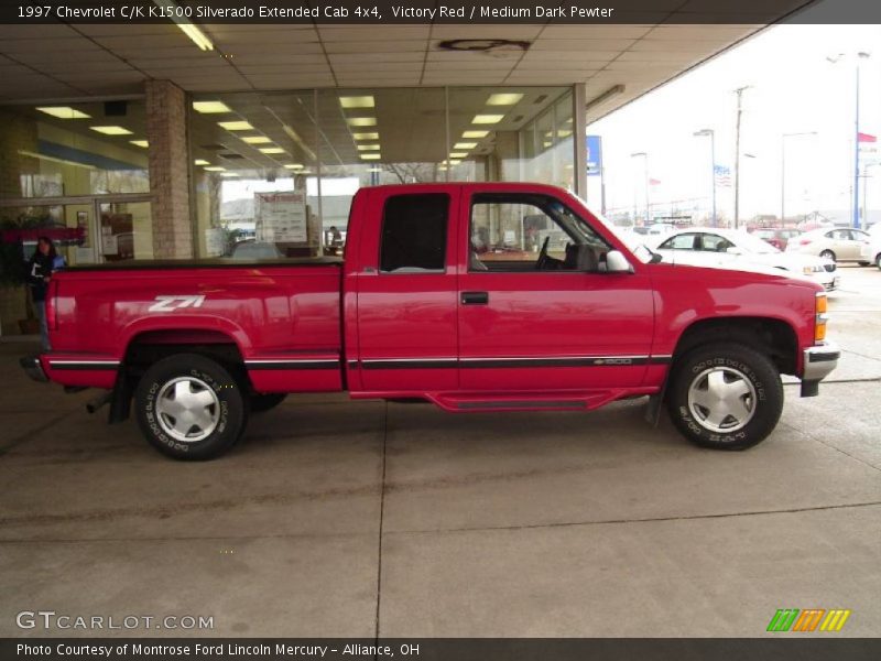 Victory Red / Medium Dark Pewter 1997 Chevrolet C/K K1500 Silverado Extended Cab 4x4