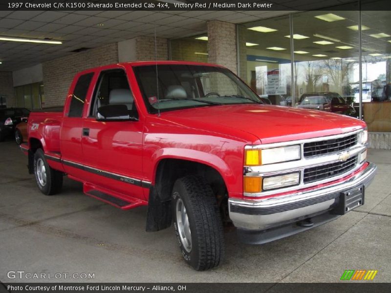 Victory Red / Medium Dark Pewter 1997 Chevrolet C/K K1500 Silverado Extended Cab 4x4