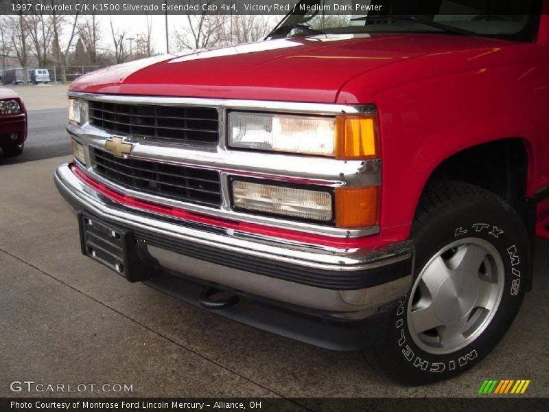 Victory Red / Medium Dark Pewter 1997 Chevrolet C/K K1500 Silverado Extended Cab 4x4