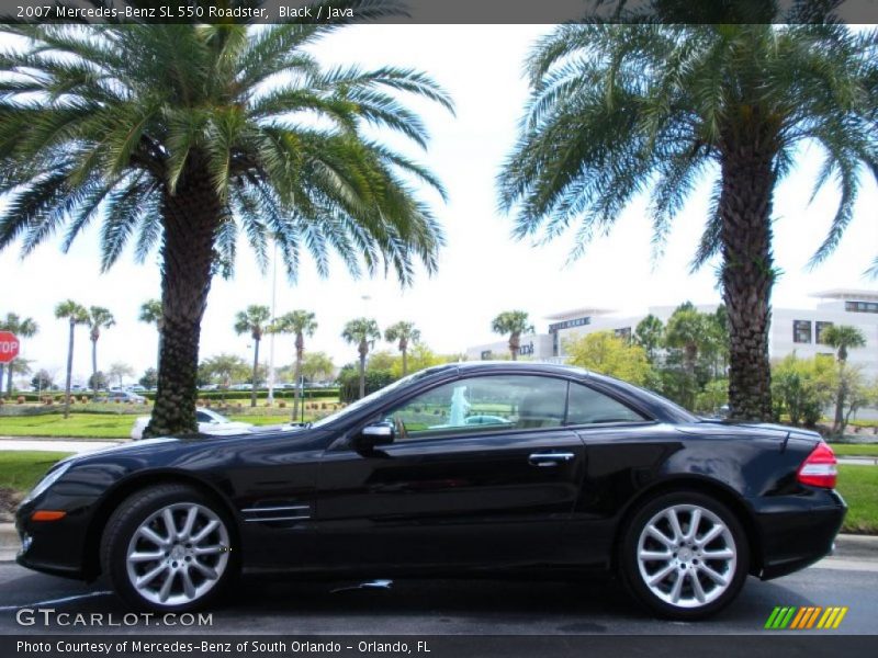 Black / Java 2007 Mercedes-Benz SL 550 Roadster