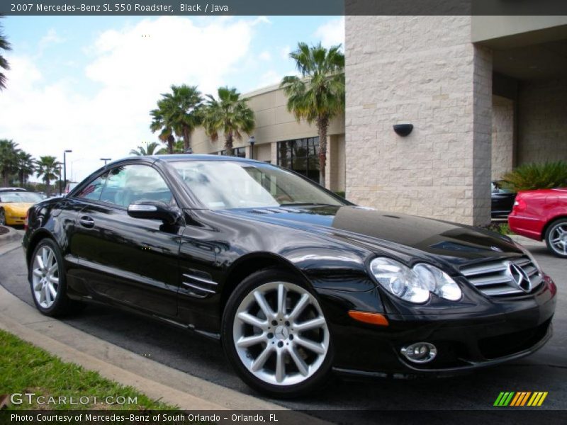 Black / Java 2007 Mercedes-Benz SL 550 Roadster