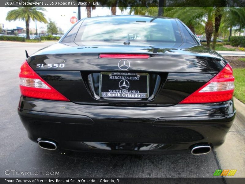 Black / Java 2007 Mercedes-Benz SL 550 Roadster