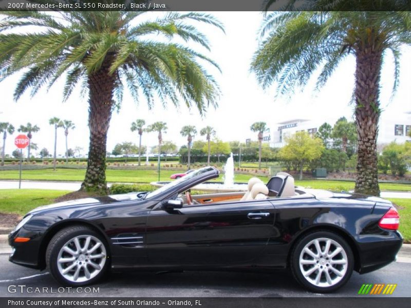 Black / Java 2007 Mercedes-Benz SL 550 Roadster