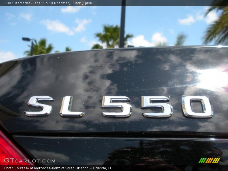 Black / Java 2007 Mercedes-Benz SL 550 Roadster