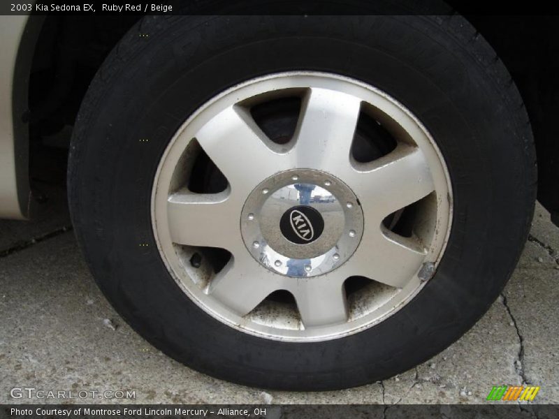 Ruby Red / Beige 2003 Kia Sedona EX