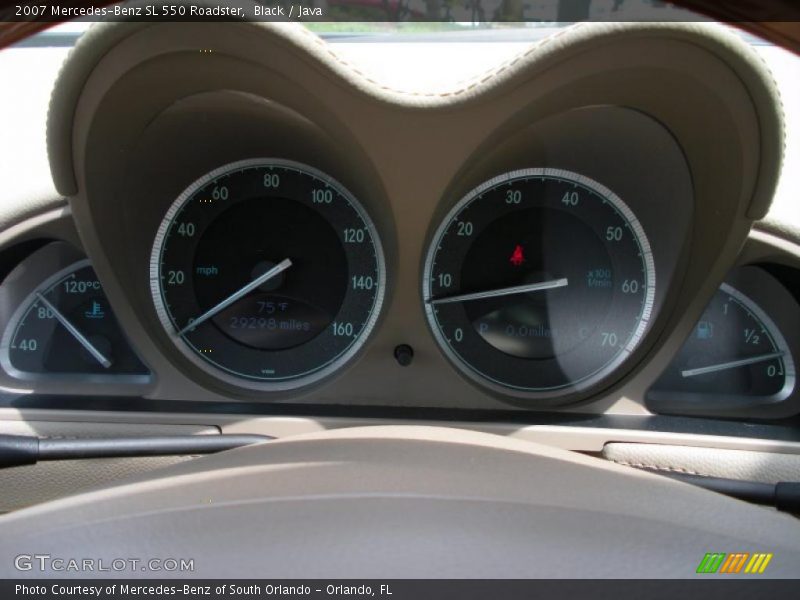 Black / Java 2007 Mercedes-Benz SL 550 Roadster