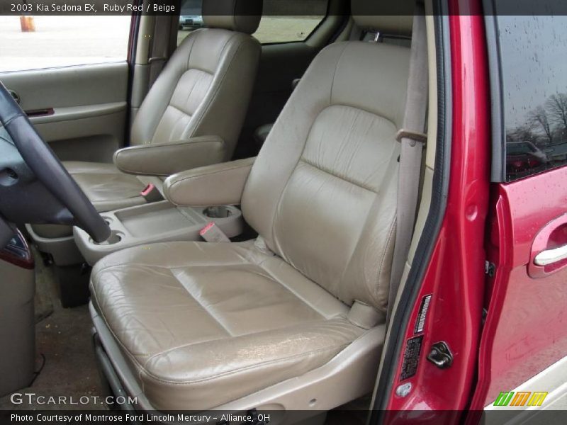 Ruby Red / Beige 2003 Kia Sedona EX
