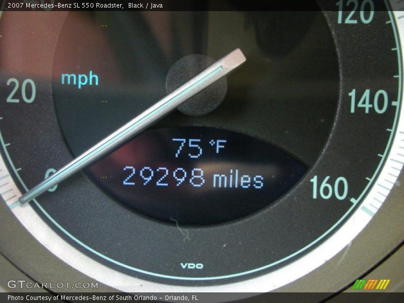 Black / Java 2007 Mercedes-Benz SL 550 Roadster