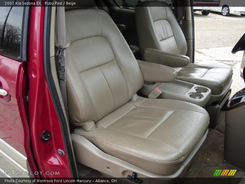 Ruby Red / Beige 2003 Kia Sedona EX