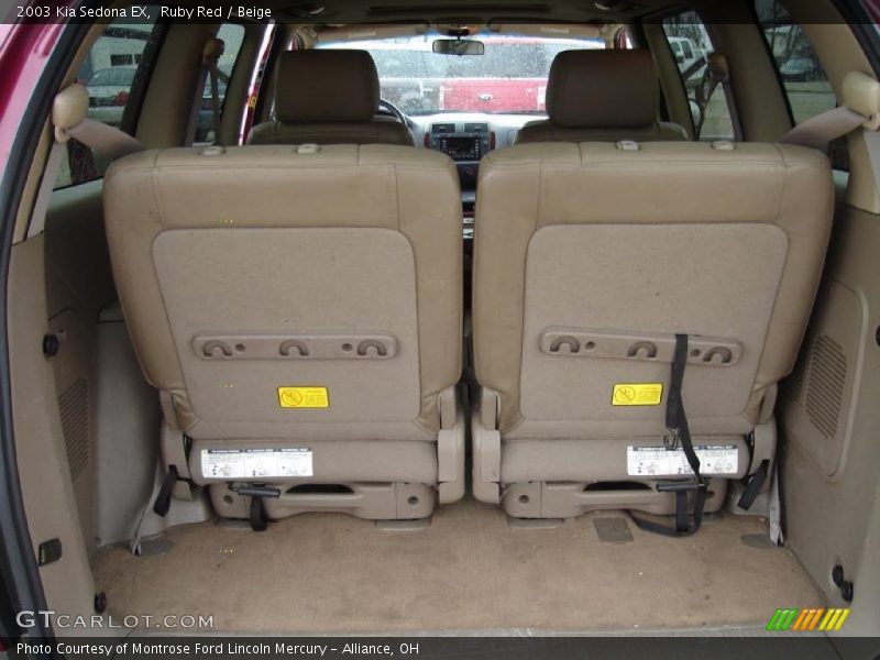 Ruby Red / Beige 2003 Kia Sedona EX