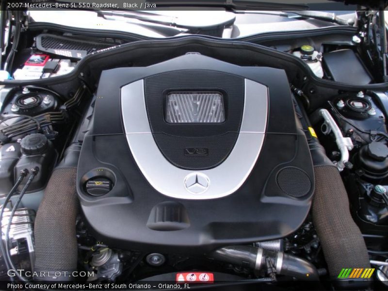 Black / Java 2007 Mercedes-Benz SL 550 Roadster