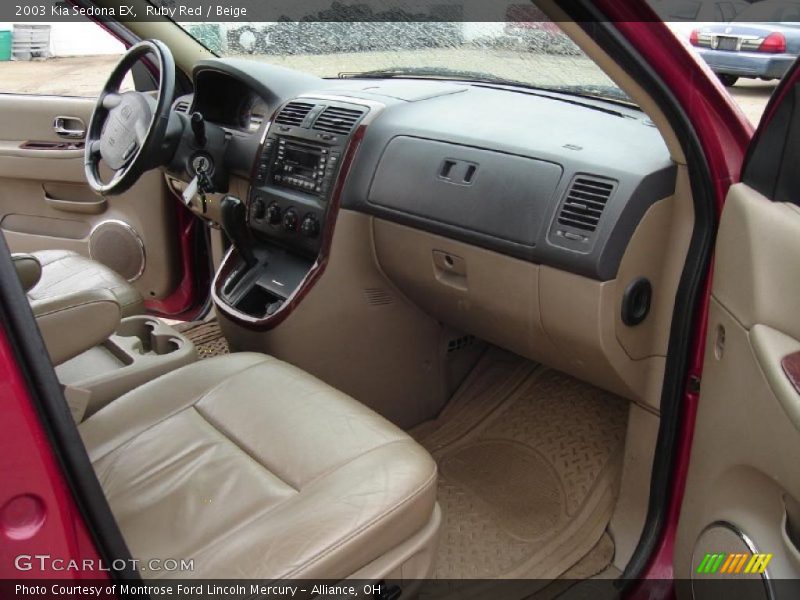 Ruby Red / Beige 2003 Kia Sedona EX
