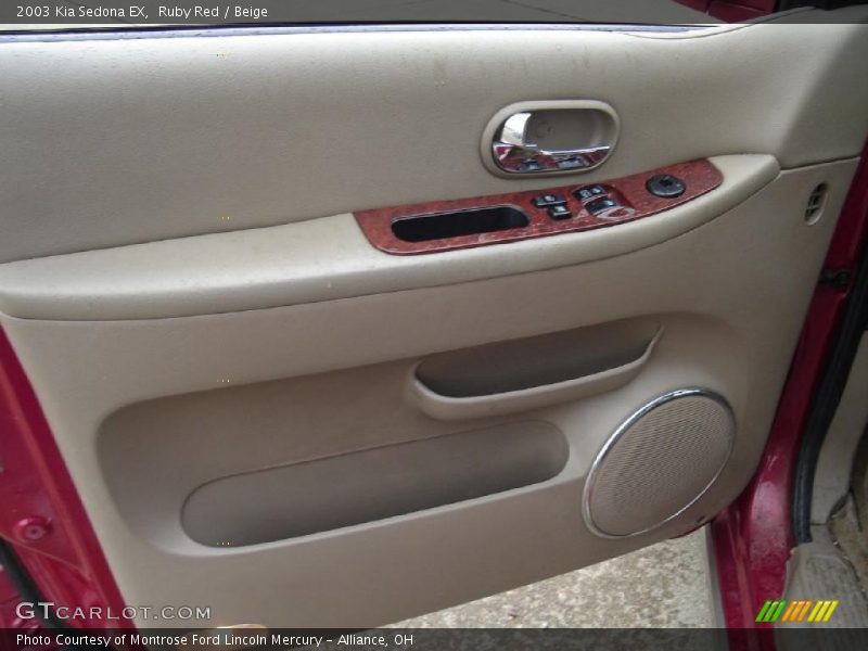 Ruby Red / Beige 2003 Kia Sedona EX