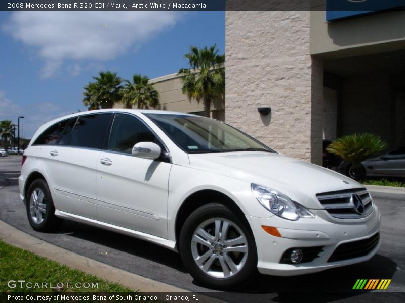 Arctic White / Macadamia 2008 Mercedes-Benz R 320 CDI 4Matic