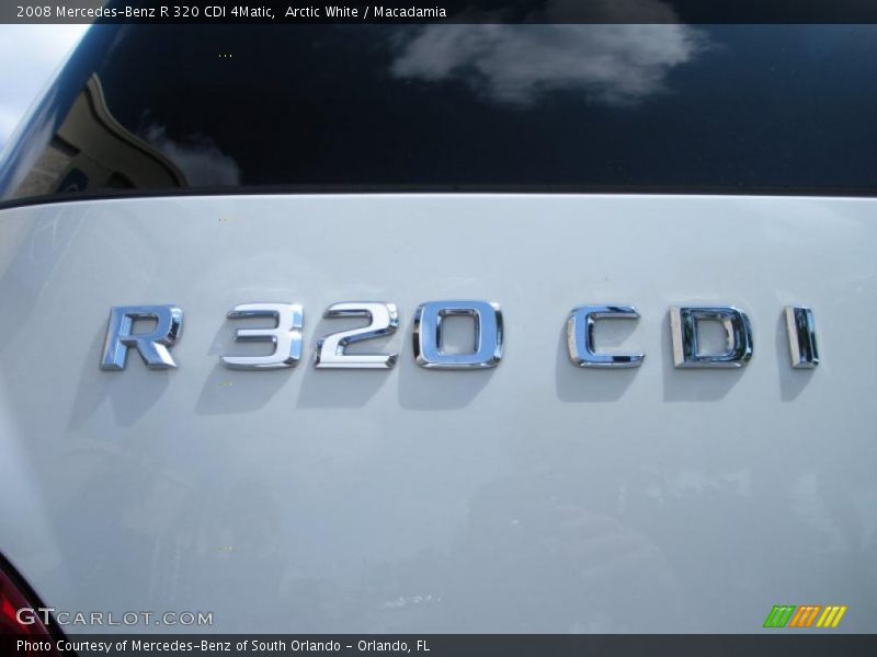 Arctic White / Macadamia 2008 Mercedes-Benz R 320 CDI 4Matic