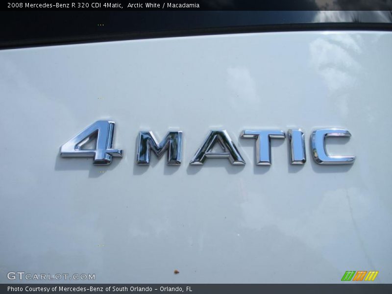 Arctic White / Macadamia 2008 Mercedes-Benz R 320 CDI 4Matic