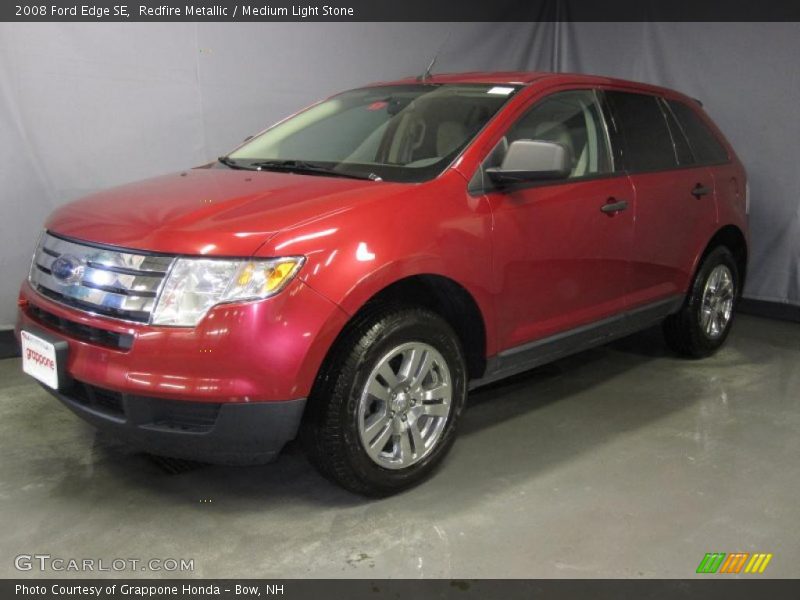 Redfire Metallic / Medium Light Stone 2008 Ford Edge SE