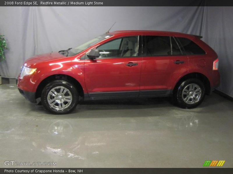 Redfire Metallic / Medium Light Stone 2008 Ford Edge SE
