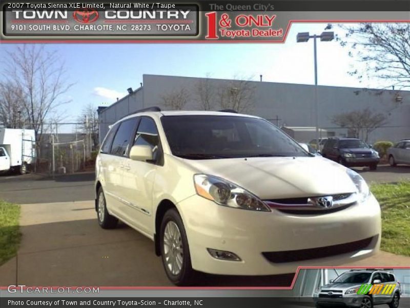 Natural White / Taupe 2007 Toyota Sienna XLE Limited
