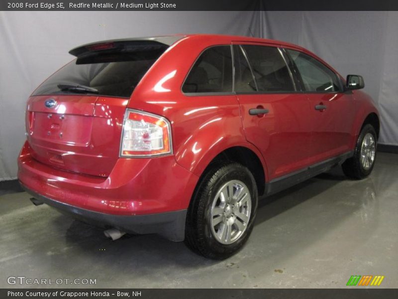 Redfire Metallic / Medium Light Stone 2008 Ford Edge SE