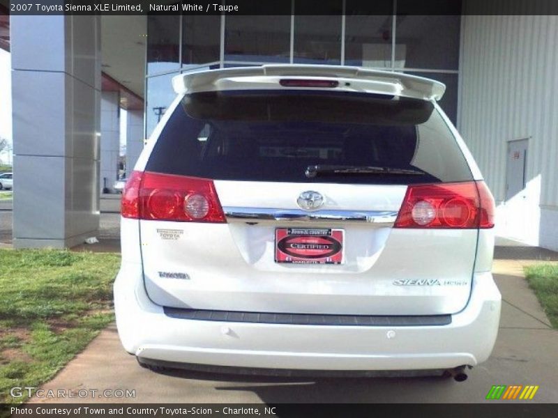 Natural White / Taupe 2007 Toyota Sienna XLE Limited