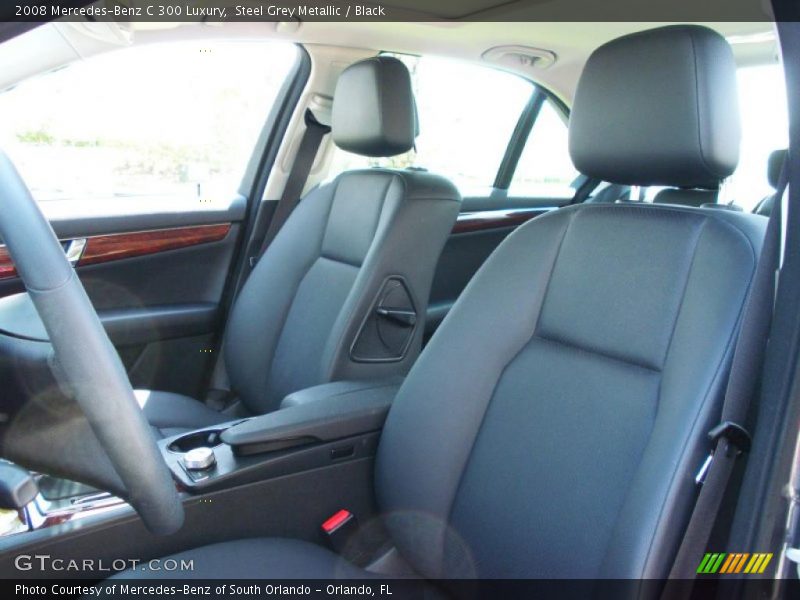 Steel Grey Metallic / Black 2008 Mercedes-Benz C 300 Luxury
