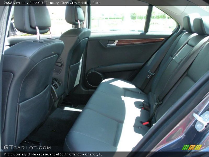 Steel Grey Metallic / Black 2008 Mercedes-Benz C 300 Luxury