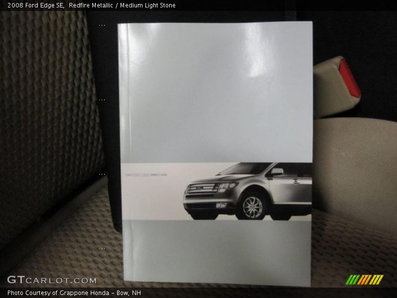 Redfire Metallic / Medium Light Stone 2008 Ford Edge SE