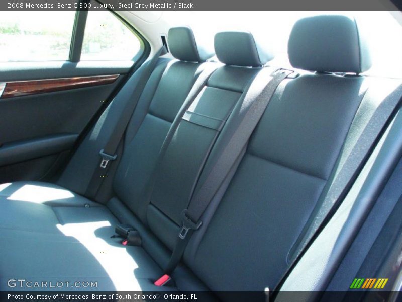 Steel Grey Metallic / Black 2008 Mercedes-Benz C 300 Luxury