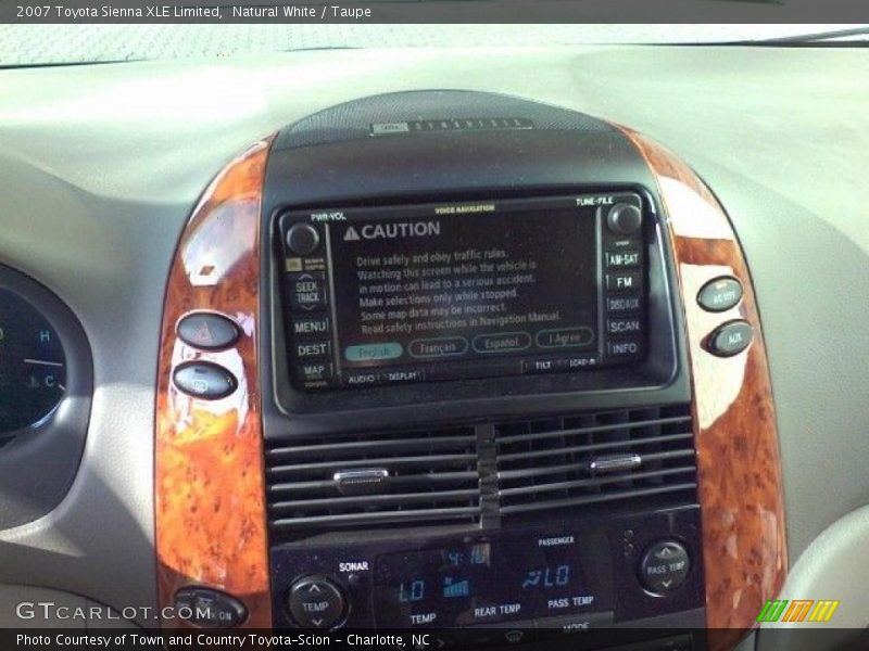 Natural White / Taupe 2007 Toyota Sienna XLE Limited
