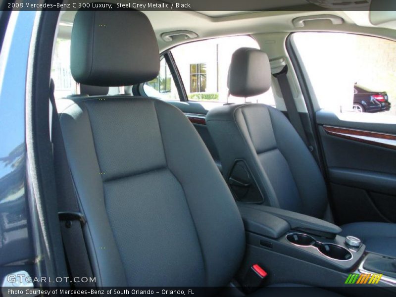 Steel Grey Metallic / Black 2008 Mercedes-Benz C 300 Luxury