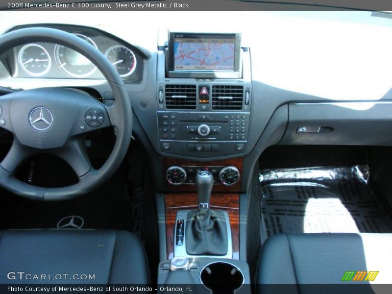 Steel Grey Metallic / Black 2008 Mercedes-Benz C 300 Luxury