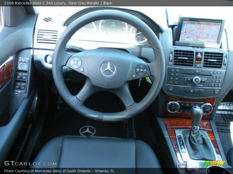 Steel Grey Metallic / Black 2008 Mercedes-Benz C 300 Luxury